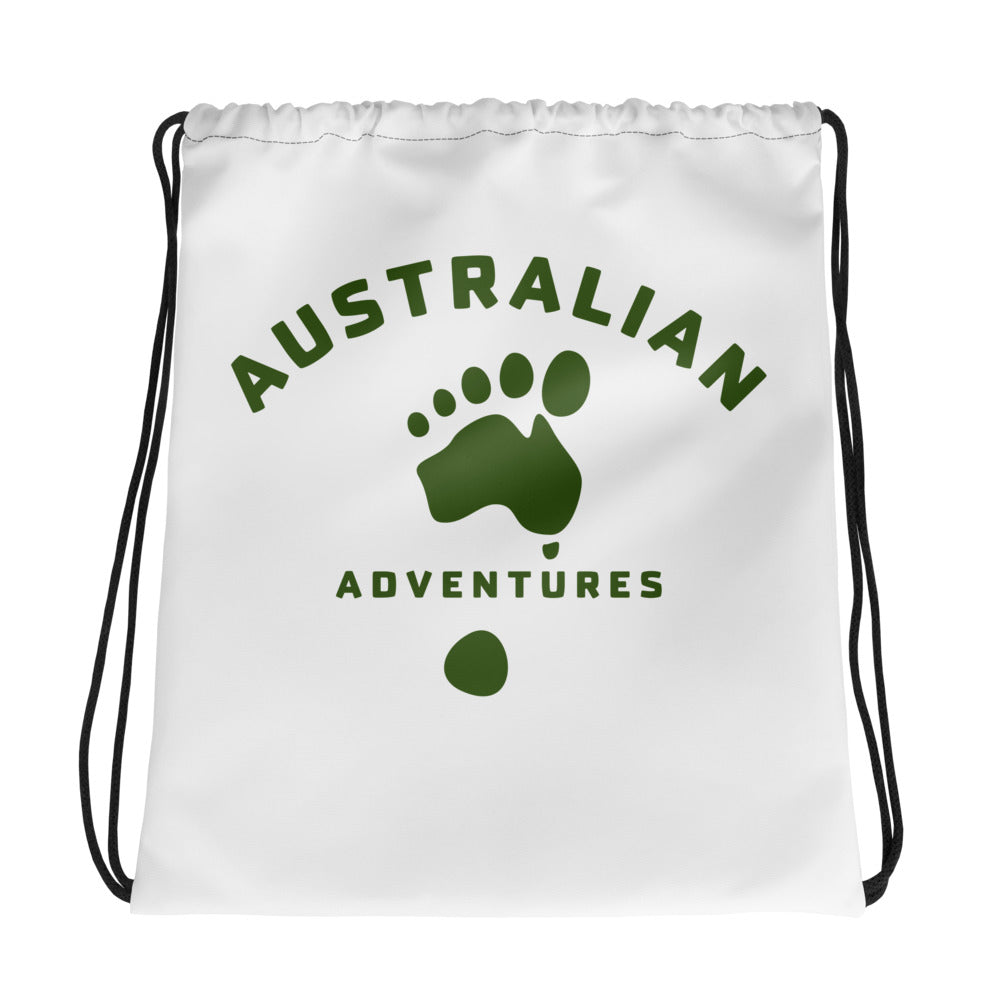 Australian Adventures Drawstring bag