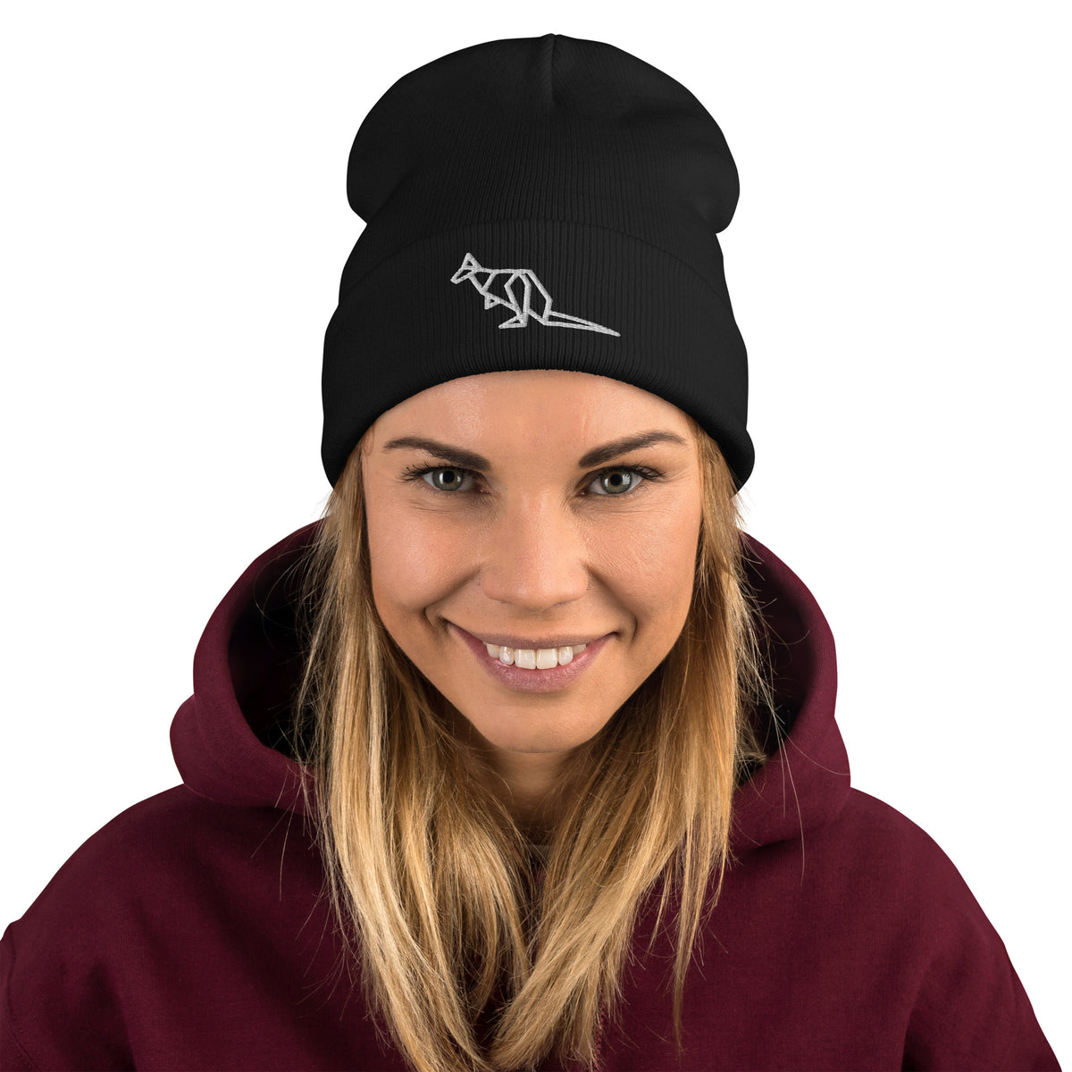 Kangaroo, Embroidered Beanie