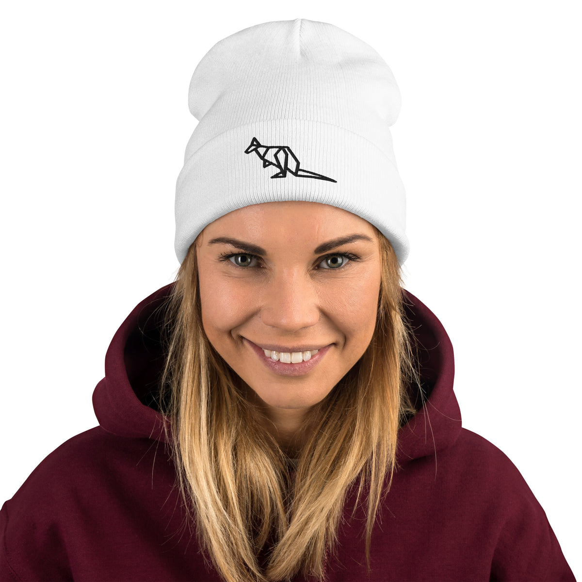 Kangaroo, Embroidered Beanie