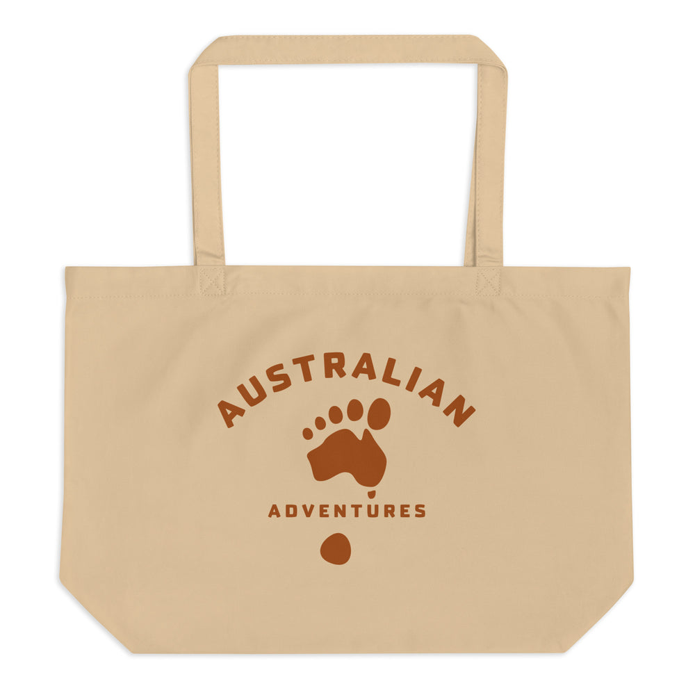 Australian Adventures Large organic tote bag