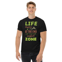 Load image into Gallery viewer, Life begins at the end of your comfort zone, Men&#39;s T-Shirt
