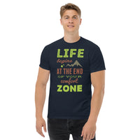 Load image into Gallery viewer, Life begins at the end of your comfort zone, Men&#39;s T-Shirt
