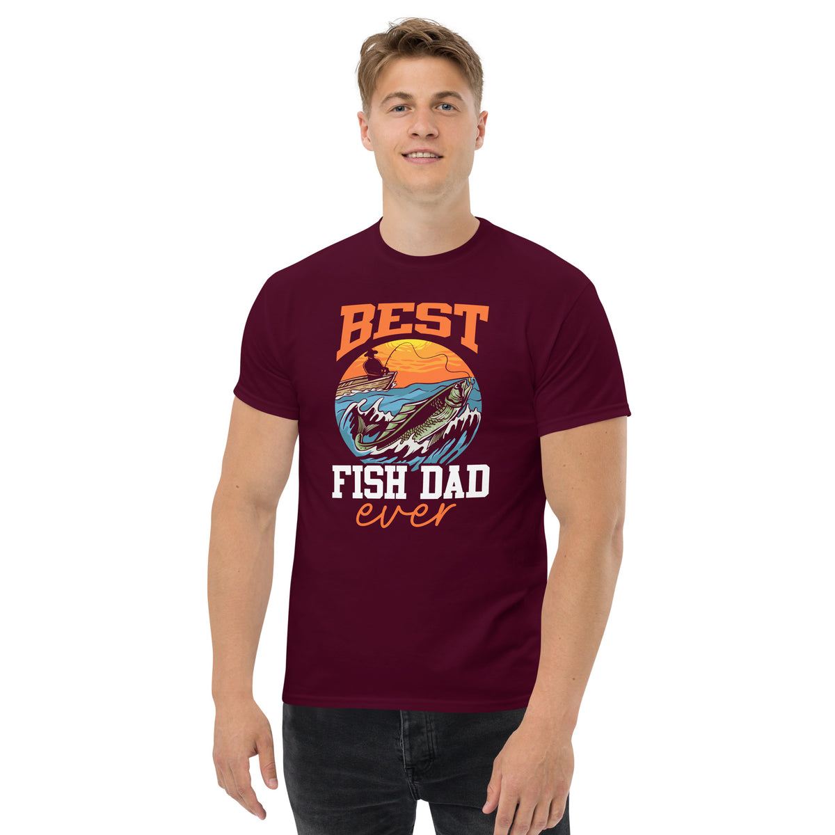 Best fish dad ever, Men's T-Shirt