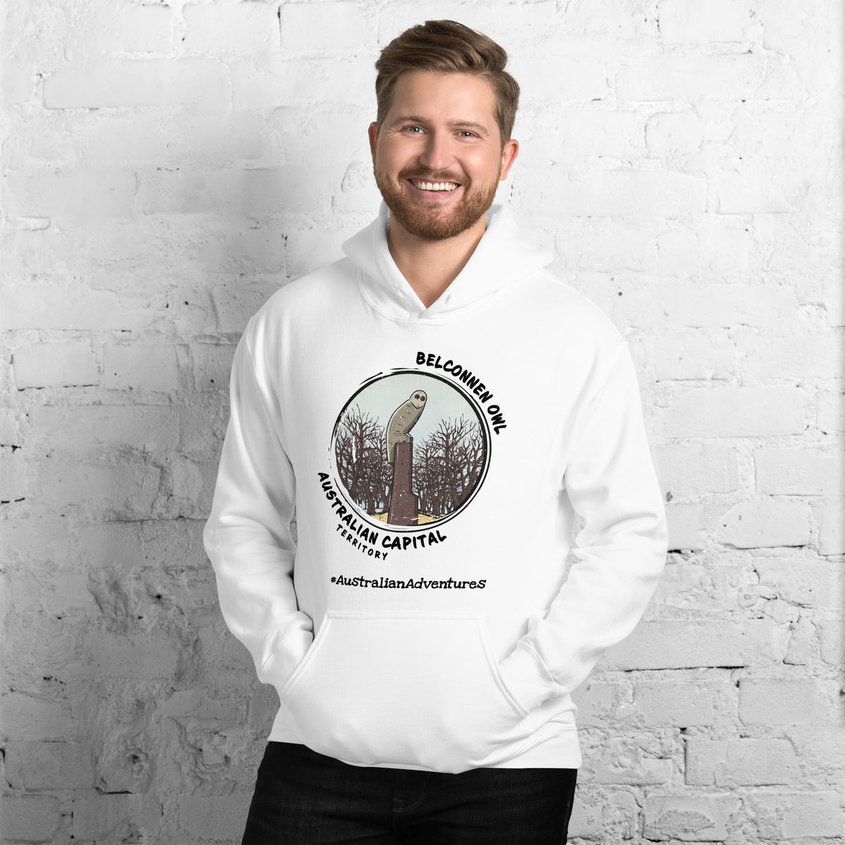 Belconnen Owl, Australian Capital Territory, Unisex Hoodie