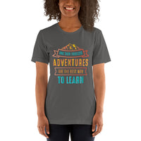Load image into Gallery viewer, And then I realised adventures are the best way to learn, Unisex T-shirt
