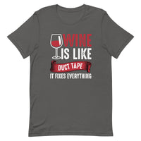 Load image into Gallery viewer, Wine is like duct tape, it fixes everything, Unisex t-shirt

