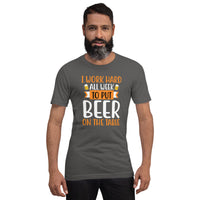 Load image into Gallery viewer, I work hard all week to put beer on the table, Unisex t-shirt
