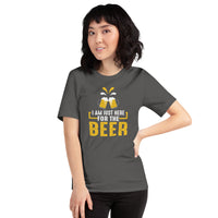 Load image into Gallery viewer, I am just here for the beer, Unisex t-shirt
