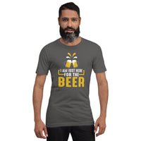 Load image into Gallery viewer, I am just here for the beer, Unisex t-shirt
