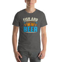 Load image into Gallery viewer, Fish and Beer, Unisex t-shirt
