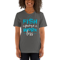 Load image into Gallery viewer, Fish more, work less, Unisex t-shirt

