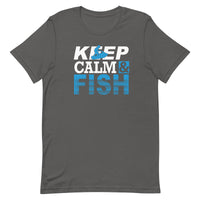 Load image into Gallery viewer, Keep calm and fish, Unisex t-shirt
