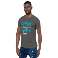 Load image into Gallery viewer, Fish more, work less, Unisex t-shirt
