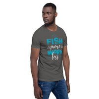 Load image into Gallery viewer, Fish more, work less, Unisex t-shirt
