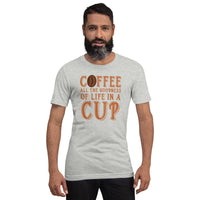 Load image into Gallery viewer, Coffee, all the goodness of life in a cup, Unisex t-shirt

