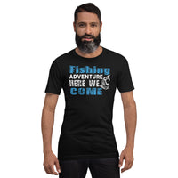 Load image into Gallery viewer, Fishing adventure, here we come, Unisex t-shirt
