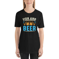 Load image into Gallery viewer, Fish and Beer, Unisex t-shirt
