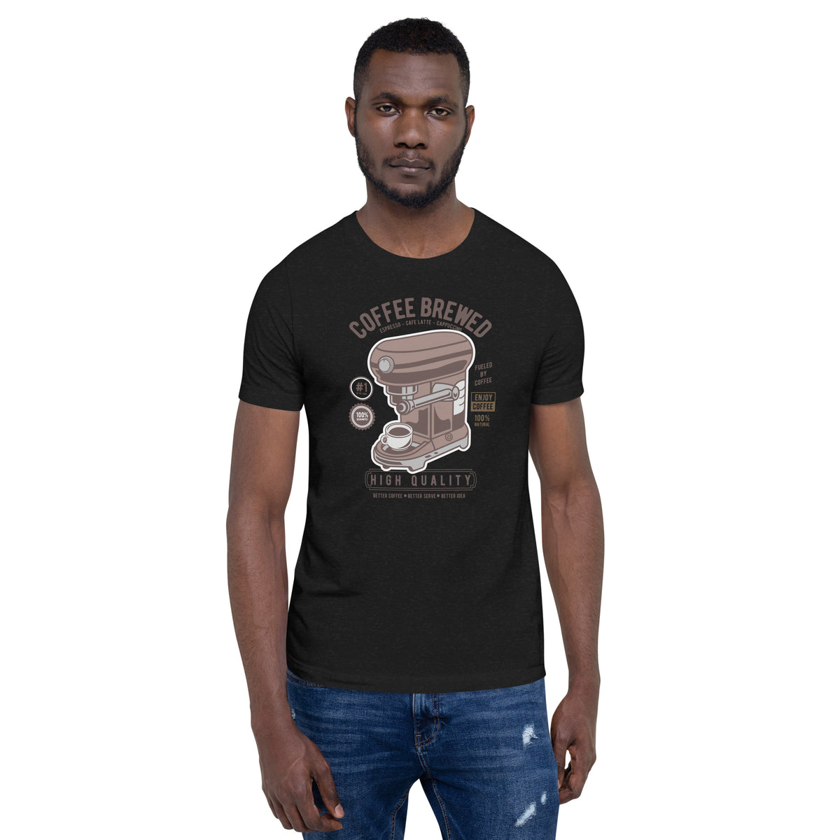 Coffee brewed, Unisex t-shirt