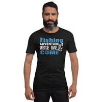 Load image into Gallery viewer, Fishing adventure, here we come, Unisex t-shirt
