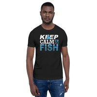 Load image into Gallery viewer, Keep calm and fish, Unisex t-shirt
