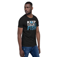 Load image into Gallery viewer, Keep calm and fish, Unisex t-shirt
