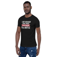 Load image into Gallery viewer, I just rescued some wine. It was trapped in a bottle. Unisex t-shirt
