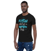 Load image into Gallery viewer, Fish more, work less, Unisex t-shirt
