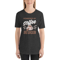 Load image into Gallery viewer, Powered by Coffee and Sarcasm, Unisex t-shirt

