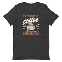 Load image into Gallery viewer, Powered by Coffee and Sarcasm, Unisex t-shirt
