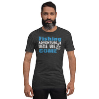 Load image into Gallery viewer, Fishing adventure, here we come, Unisex t-shirt
