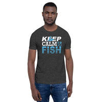 Load image into Gallery viewer, Keep calm and fish, Unisex t-shirt
