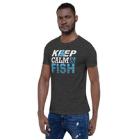 Load image into Gallery viewer, Keep calm and fish, Unisex t-shirt
