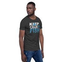 Load image into Gallery viewer, Keep calm and fish, Unisex t-shirt
