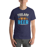 Load image into Gallery viewer, Fish and Beer, Unisex t-shirt
