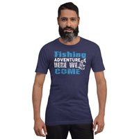 Load image into Gallery viewer, Fishing adventure, here we come, Unisex t-shirt
