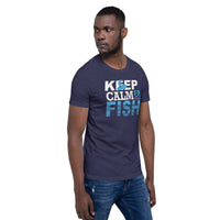 Load image into Gallery viewer, Keep calm and fish, Unisex t-shirt

