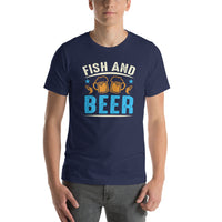 Load image into Gallery viewer, Fish and Beer, Unisex t-shirt
