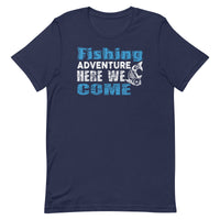 Load image into Gallery viewer, Fishing adventure, here we come, Unisex t-shirt
