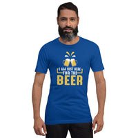 Load image into Gallery viewer, I am just here for the beer, Unisex t-shirt
