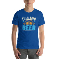 Load image into Gallery viewer, Fish and Beer, Unisex t-shirt
