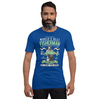 Load image into Gallery viewer, World&#39;s best fisherman, Unisex t-shirt
