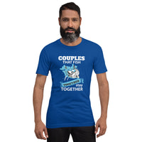 Load image into Gallery viewer, Couples that fish together, stay together, Unisex t-shirt
