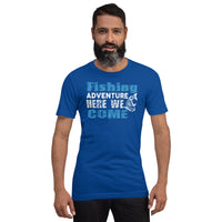 Load image into Gallery viewer, Fishing adventure, here we come, Unisex t-shirt
