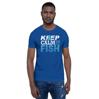 Load image into Gallery viewer, Keep calm and fish, Unisex t-shirt
