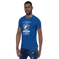 Load image into Gallery viewer, I don’t go fly fishing to escape my life. I go fly fishing to live my life, Unisex t-shirt
