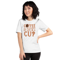Load image into Gallery viewer, Coffee, all the goodness of life in a cup, Unisex t-shirt
