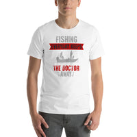Load image into Gallery viewer, Fishing every day keeps the Doctor away, Unisex t-shirt
