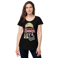 Load image into Gallery viewer, Let&#39;s get lost somewhere, Women’s round neck tee
