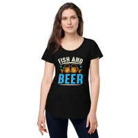 Load image into Gallery viewer, Fish and Beer, Women’s round neck tee
