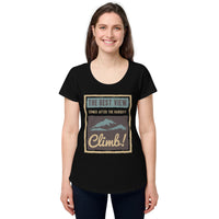 Load image into Gallery viewer, The best view comes after the hardest climb, Women’s round neck tee
